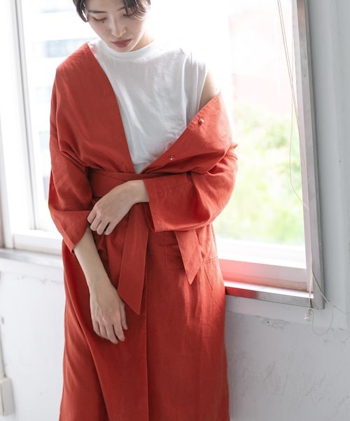 KBF（ケイビーエフ）の「WEB限定 リネンガウンワンピース（）」 - WEAR