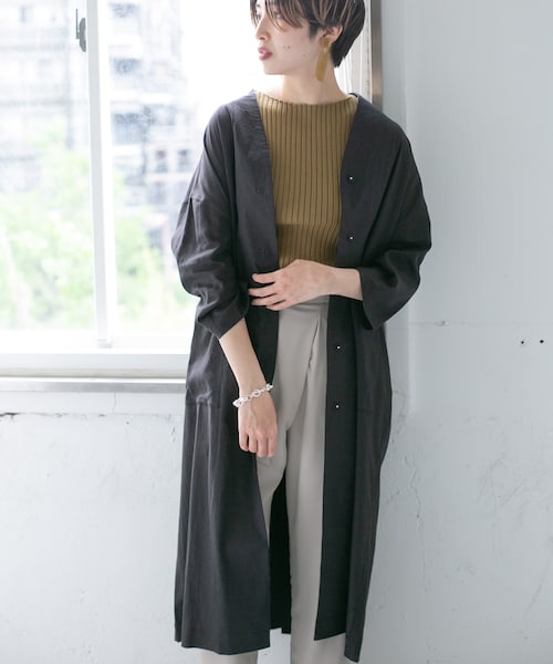 リネン ガウン ワンピース KBF（ケイビーエフ）の「WEB限定 リネンガウンワンピース（）」 - WEAR
