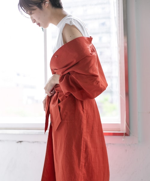 リネン ガウン ワンピース KBF（ケイビーエフ）の「WEB限定 リネンガウンワンピース（）」 - WEAR