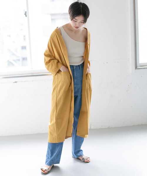 リネン ガウン ワンピース KBF（ケイビーエフ）の「WEB限定 リネンガウンワンピース（）」 - WEAR