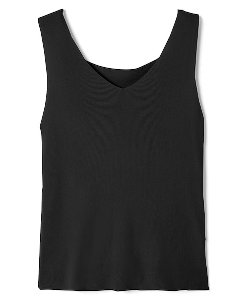 GRL（グレイル）の「Vネックニットタンクトップ（タンクトップ・レディース・ラベンダー/ベージュ/オフホワイト/ブラック/モカ/グレージュ・M）」の3枚目の写真