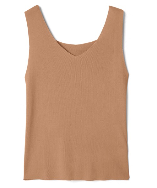 GRL（グレイル）の「Vネックニットタンクトップ（タンクトップ・レディース・ラベンダー/ベージュ/オフホワイト/ブラック/モカ/グレージュ・M）」の5枚目の写真