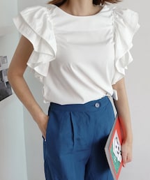 DHOLIC | ストラップSETショルダーフリルブラウス(シャツ/ブラウス)