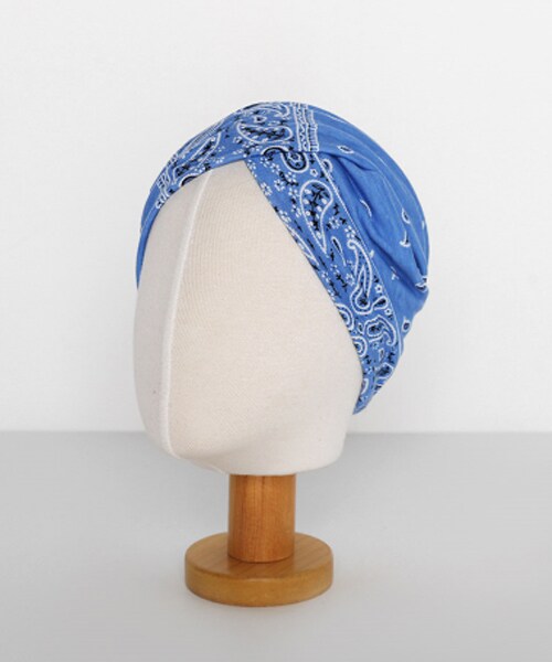 DHOLIC（ディーホリック）の「クロスペイズリーヘアバンド（ヘアバンド・レディース・ホワイト/その他/ブルー・FREE）」の2枚目の写真