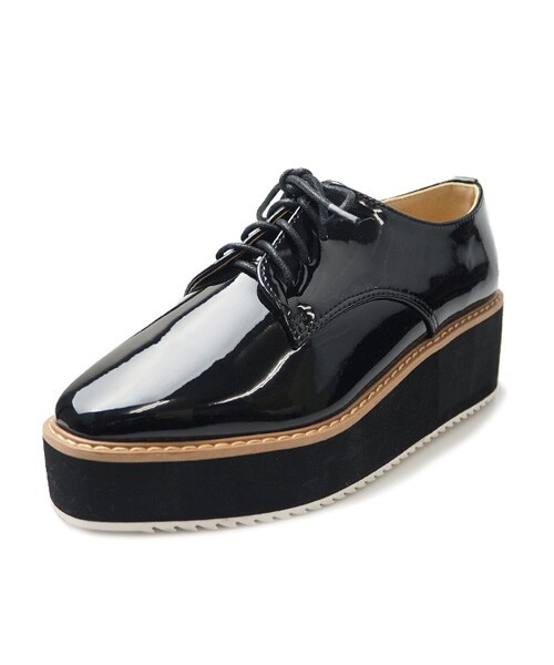 NOFALL（ノーフォール）の「プレーンオックスフォードシューズ（その他シューズ・レディース・ブラック合皮/ホワイト合皮/ブラックエナメル/シルバー・Sサイズ/Mサイズ/Lサイズ/LLサイズ）」の4枚目の写真