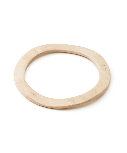 GRL（グレイル）の「ウッド調バングル（ブレスレット・レディース・ブラウン/ベージュ・F）」の2枚目の写真