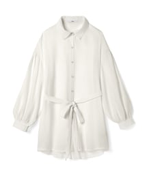 GRL | ウエストリボン付き楊柳シャツ(シャツ/ブラウス)