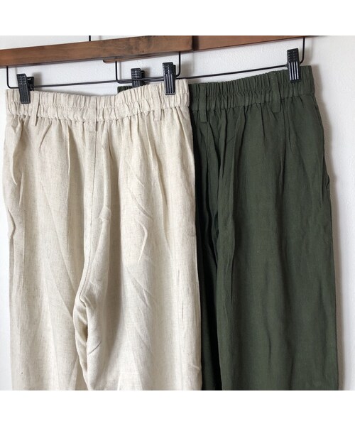 copine（コピン）の「再入荷！レーヨン×麻！ウエストゴムワイドパンツ(2color)【クリックポスト対象商品】（その他パンツ・レディース・その他）」の15枚目の写真