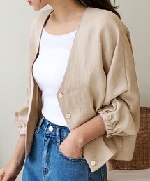 DHOLIC | Vネックボタンカーディガン(カーディガン/ボレロ)