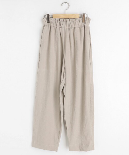 DHOLIC（ディーホリック）の「ウエストゴムリネンブレンドパンツ（その他パンツ・レディース・ブラウン/ブルー/ブラック/ベージュ・FREE）」の3枚目の写真