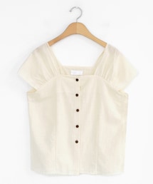 DHOLIC | ショルダーギャザースリーブレス(タンクトップ)