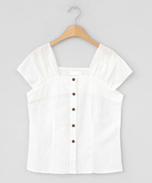 DHOLIC（ディーホリック）の「ショルダーギャザースリーブレス（タンクトップ・レディース・その他/ブルー/ホワイト/イエロー・FREE）」の2枚目の写真