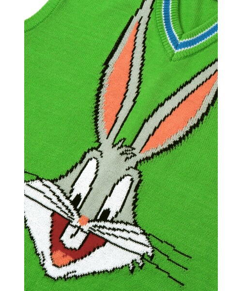 stereo vinyls（stereo vinyls）の「[SS19 STEREO X LOONEY TUNES] Bugs Bunny Knit Vest(Green)（その他・기타・ONE）」の6枚目の写真