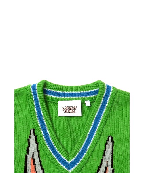 stereo vinyls（stereo vinyls）の「[SS19 STEREO X LOONEY TUNES] Bugs Bunny Knit Vest(Green)（その他・기타・ONE）」の5枚目の写真