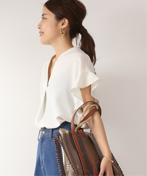 Spick & Span（スピックアンドスパン）の「フレアスリーブ スキッパー