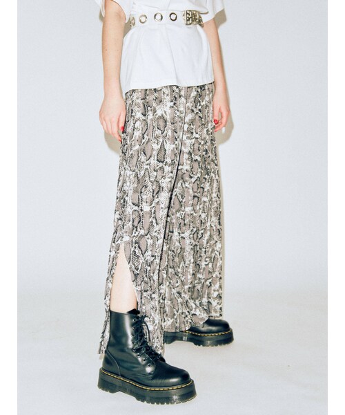 jouetie（ジュエティ）の「プリーツワイドパンツ（パンツ・ダークミックス/ブラック/ミックス/ミントグリーン・M）」の4枚目の写真