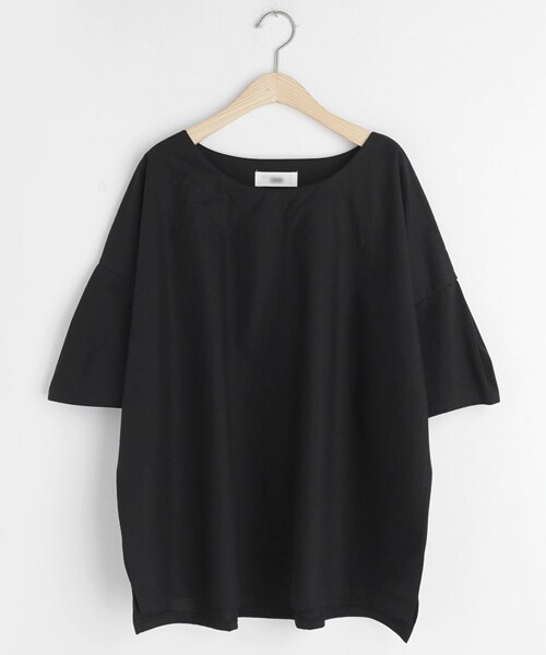 DHOLIC（ディーホリック）の「タックハーフスリーブラウンドブラウス（シャツ/ブラウス・レディース・ベージュ/ブルー/ブラック/ホワイト/イエロー・FREE）」の3枚目の写真