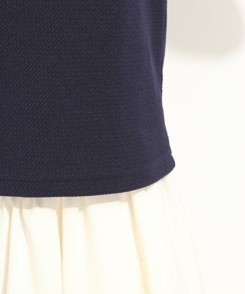 LOWRYS FARM（ローリーズファーム）の「ジャガードカタフリルショートスリーブ（トップス・レディース・オフ/ピンク/ブルー/ネイビー・Ｍ/Ｌ）」の9枚目の写真