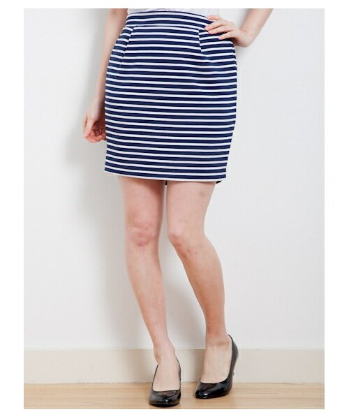 Earth Music Ecology アースミュージックアンドエコロジー の ボーダータイトスカート パンツ Wear