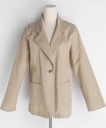 DHOLIC | リネン混ワンボタンジャケット(その他アウター)