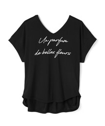 GRL | 筆記体ロゴバックタックVネックTシャツ(Tシャツ/カットソー)
