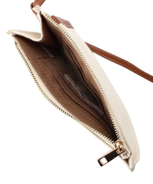 OZOC（オゾック）の「マイクロウォレットショルダー（バッグ・レディース・オフホワイト(503)/ブラック×ホワイト(519)/ベージュ(552)/ブラック(619)/ライトベージュ(652)・00）」の9枚目の写真