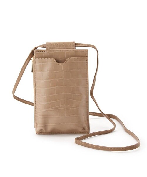 OZOC（オゾック）の「マイクロウォレットショルダー（バッグ・レディース・オフホワイト(503)/ブラック×ホワイト(519)/ベージュ(552)/ブラック(619)/ライトベージュ(652)・00）」の5枚目の写真