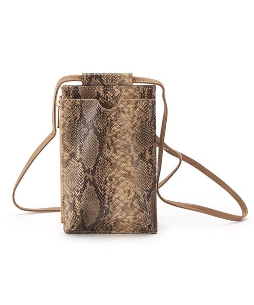 OZOC（オゾック）の「マイクロウォレットショルダー（バッグ・レディース・オフホワイト(503)/ブラック×ホワイト(519)/ベージュ(552)/ブラック(619)/ライトベージュ(652)・00）」の3枚目の写真