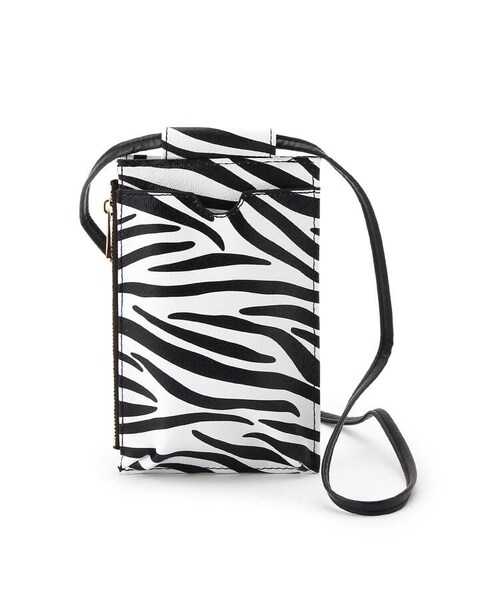 OZOC（オゾック）の「マイクロウォレットショルダー（バッグ・レディース・オフホワイト(503)/ブラック×ホワイト(519)/ベージュ(552)/ブラック(619)/ライトベージュ(652)・00）」の2枚目の写真