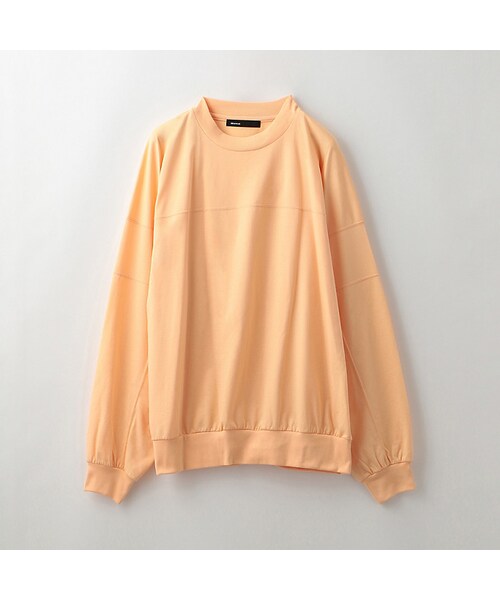 08sircus（ゼロエイトサーカス）の「【08sircus】MEN コットンジャージー S19SM-CS05（Tシャツ/カットソー・メンズ・グレー/オレンジ・5）」の2枚目の写真