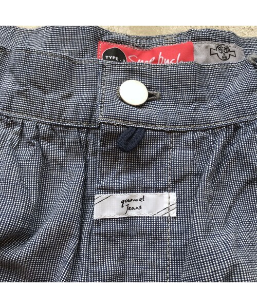 【送料無料】gourmet jeans SNAP BUSH グルメジーンズ 美品 gourmet jeans \"snap bush\" The snap buttons on the hem are an