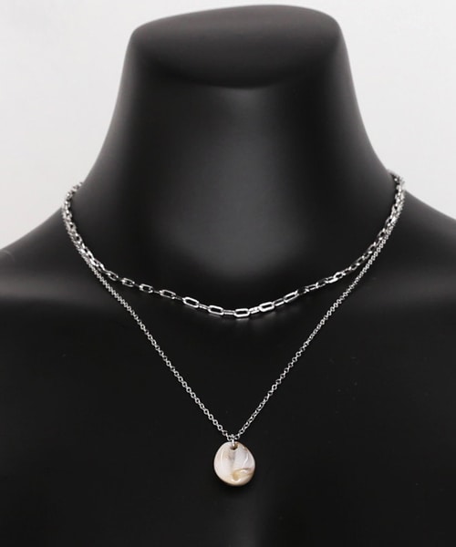 DHOLIC（ディーホリック）の「レイヤードシェルネックレス（ネックレス・レディース・ゴールド/シルバー・FREE）」の2枚目の写真