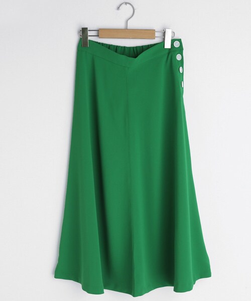 DHOLIC（ディーホリック）の「サイドボタンフレアスカート（スカート・レディース・ホワイト/イエロー/グリーン・FREE）」の2枚目の写真
