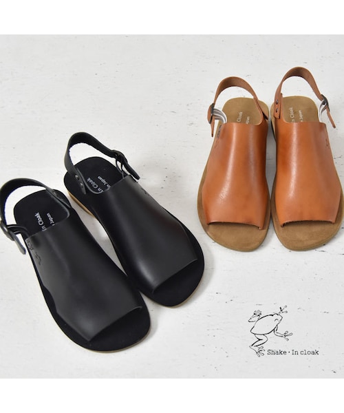 FLAG by ALEXIA STAM(フラッグバイアリシアスタン)の「shake・incloak 本革バックストラップサンダル(サンダル・レディース・ブラック・S/M/L/LL)」の1枚目の写真