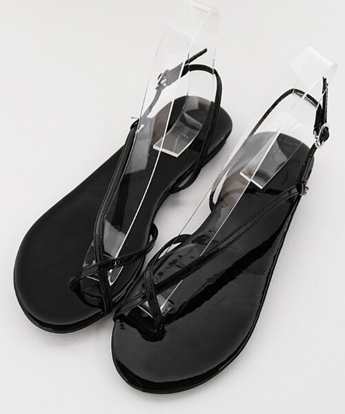 DHOLIC（ディーホリック）の「クロスフリップフロップフラットサンダル（サンダル・レディース・シルバー/ブラック/ホワイト/グリーン・225/230/235/240/245/250）」の3枚目の写真