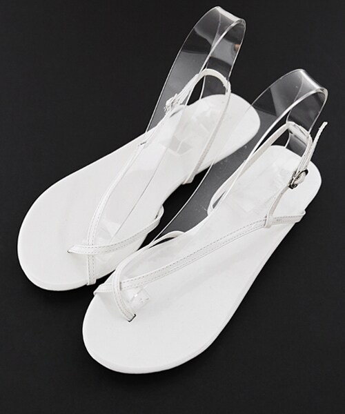 DHOLIC（ディーホリック）の「クロスフリップフロップフラットサンダル（サンダル・レディース・シルバー/ブラック/ホワイト/グリーン・225/230/235/240/245/250）」の2枚目の写真