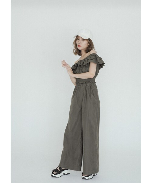 N WITH.（エヌウィズ）の「スウェードライクビスチェ（シャツ/ブラウス・レディース・ブラウン/ピンク/グリーン・F）」の2枚目の写真