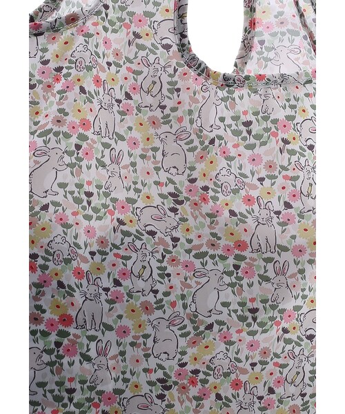 Cath Kidston(キャスキッドソン)の「Bunny Meadow Foldaway Shopper Bag(その他・Linen White・49.00)」の4枚目の写真
