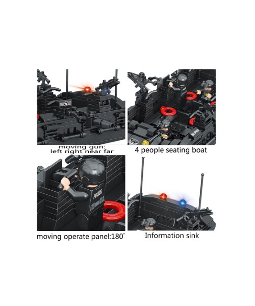 no brand(ノーブランド)の「レゴ 風 LEGO互換 SWAT部隊 輸送ヘリ他 豪華セット 軍隊 ヘリコプター スワット 警察特殊部隊 ミリタリー好きにも(その他・メンズ・その他)」の6枚目の写真