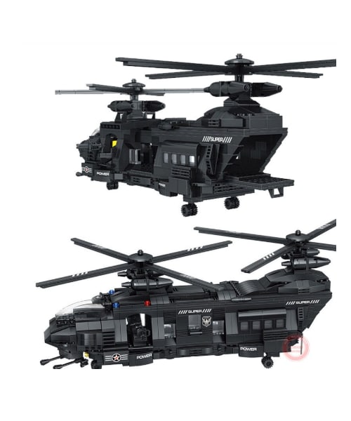 no brand(ノーブランド)の「レゴ 風 LEGO互換 SWAT部隊 輸送ヘリ他 豪華セット 軍隊 ヘリコプター スワット 警察特殊部隊 ミリタリー好きにも(その他・メンズ・その他)」の4枚目の写真