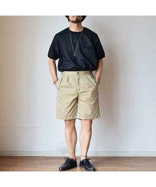 Re made in tokyo japan（アールイーメイドイントウキョウジャパン）の「【再入荷しました！】Re made in tokyo japan リラックス リネンTシャツ  ホワイト/ネイビー/ブラック（Tシャツ/カットソー・メンズ・その他）」の6枚目の写真