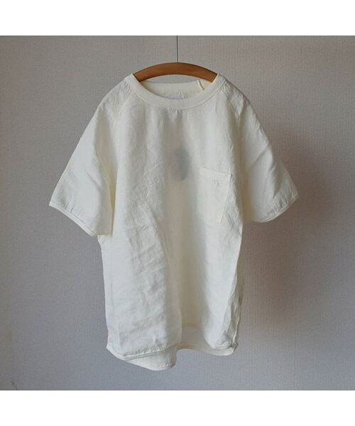 Re made in tokyo japan（アールイーメイドイントウキョウジャパン）の「【再入荷しました！】Re made in tokyo japan リラックス リネンTシャツ  ホワイト/ネイビー/ブラック（Tシャツ/カットソー・メンズ・その他）」の11枚目の写真