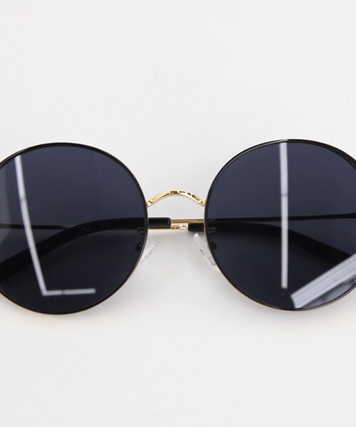 DHOLIC（ディーホリック）の「UV400ラウンドメタルフレームサングラス（サングラス・レディース・ピンク/グリーン/シルバー/ブラック・FREE）」の2枚目の写真