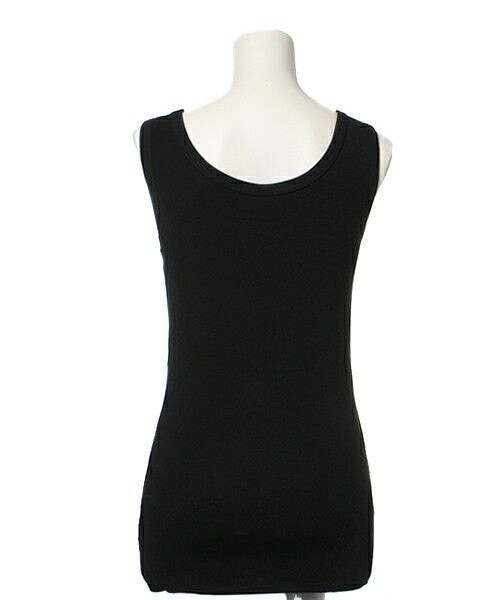 HELIOPOLE(エリオポール)の「delave 製品染めベアタンク(タンクトップ・レディース・ホワイト/ブラック/グレイッシュベージュ・36)」の7枚目の写真