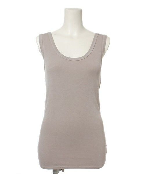 HELIOPOLE(エリオポール)の「delave 製品染めベアタンク(タンクトップ・レディース・ホワイト/ブラック/グレイッシュベージュ・36)」の1枚目の写真