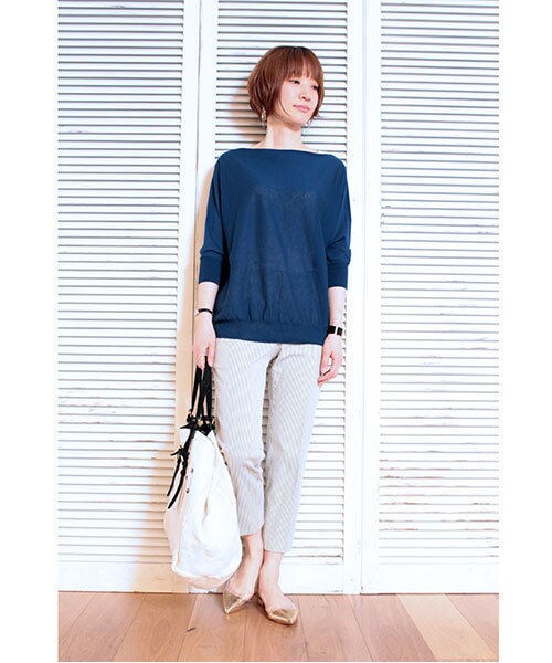 HELIOPOLE（エリオポール）の「heliopole コードレーンシガーストレッチパンツ（その他パンツ・レディース・ブルー系その他・32/34/36）」の13枚目の写真