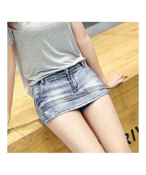 no brand ノーブランド の ショートパンツ レディース デニム おしゃれ 女性 ホットパンツ ミニ スカート 夏 クールでセクシー その他