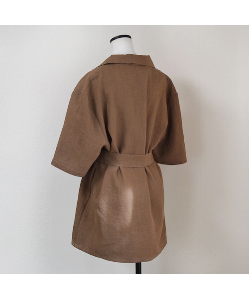 no brand（ノーブランド）の「[ RE-ARRIVAL ]リネンハーフJK（テーラードジャケット・レディース・その他）」の15枚目の写真