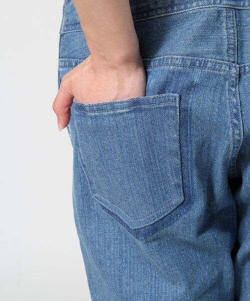 Heather（ヘザー）の「デニムサロペットパンツ（パンツ・レディース・ホワイト/ライトブルー・Ｓ/Ｍ）」の10枚目の写真