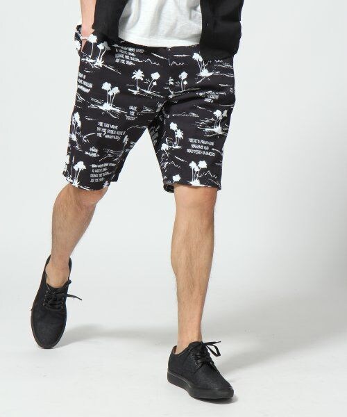 HARE（ハレ）の「ハンドタッチリゾートショーツ（パンツ・メンズ・オフホワイト/ブラック・Ｓ/Ｍ/Ｌ）」の2枚目の写真
